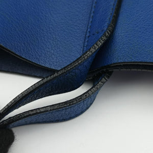 Vintage Yves Saint Laurent Shopper Blue Leather 394195 handbag | stylenewstar