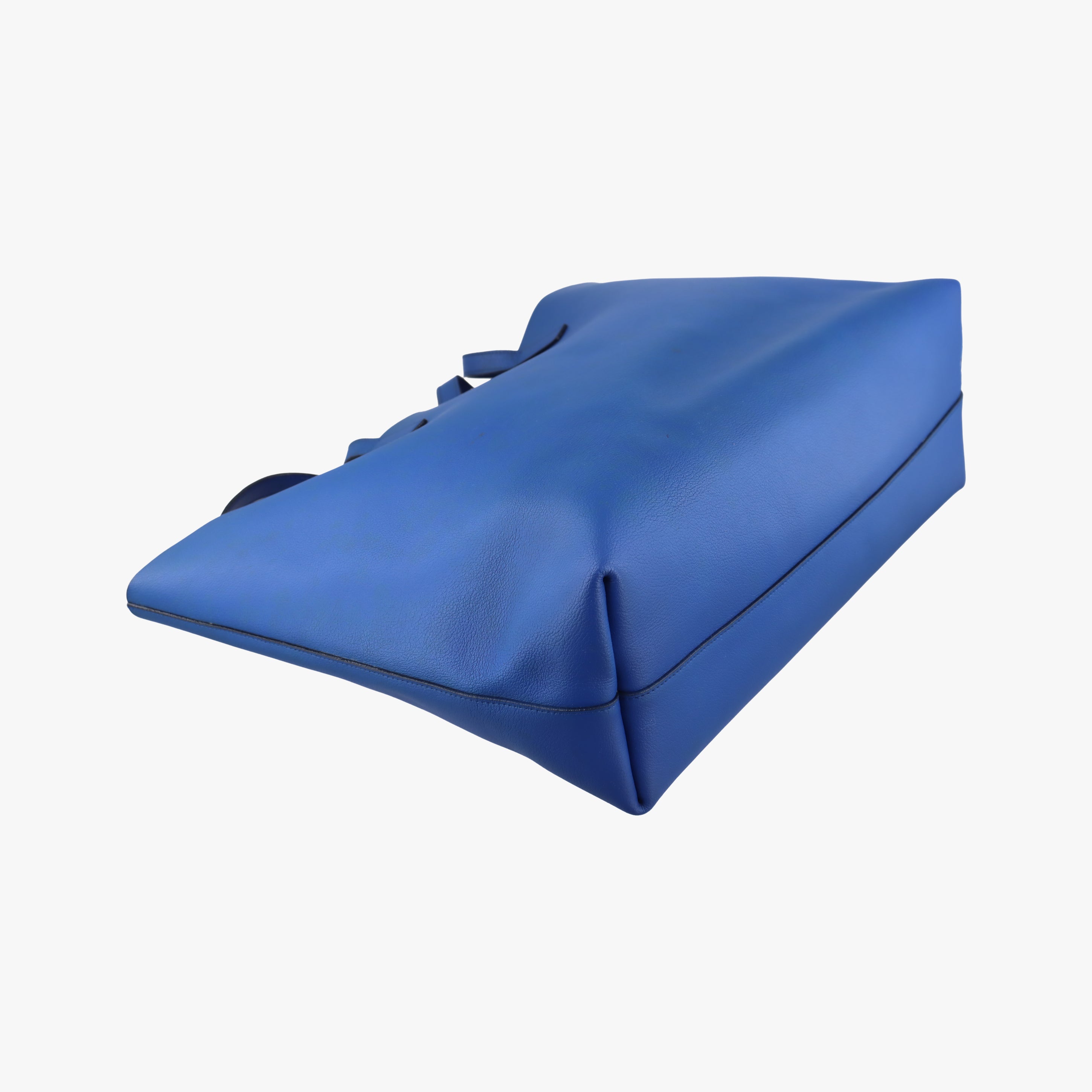 Vintage Yves Saint Laurent Shopper Blue Leather 394195 handbag | stylenewstar