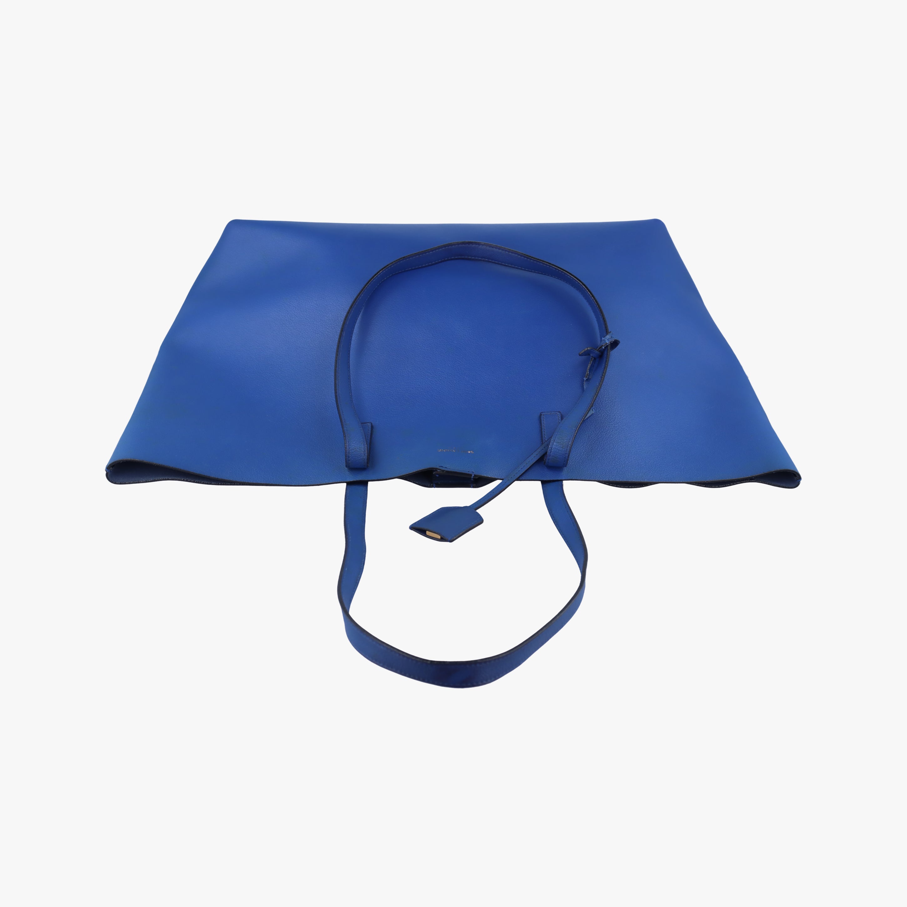 Vintage Yves Saint Laurent Shopper Blue Leather 394195 handbag | stylenewstar