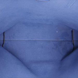 Vintage Yves Saint Laurent Shopper Blue Leather 394195 handbag | stylenewstar