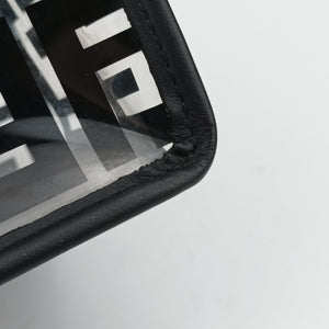 Pre-owned Fendi Kan I F Black PVC Coated Canvas 8BT284 shoulderbag | stylenewstar