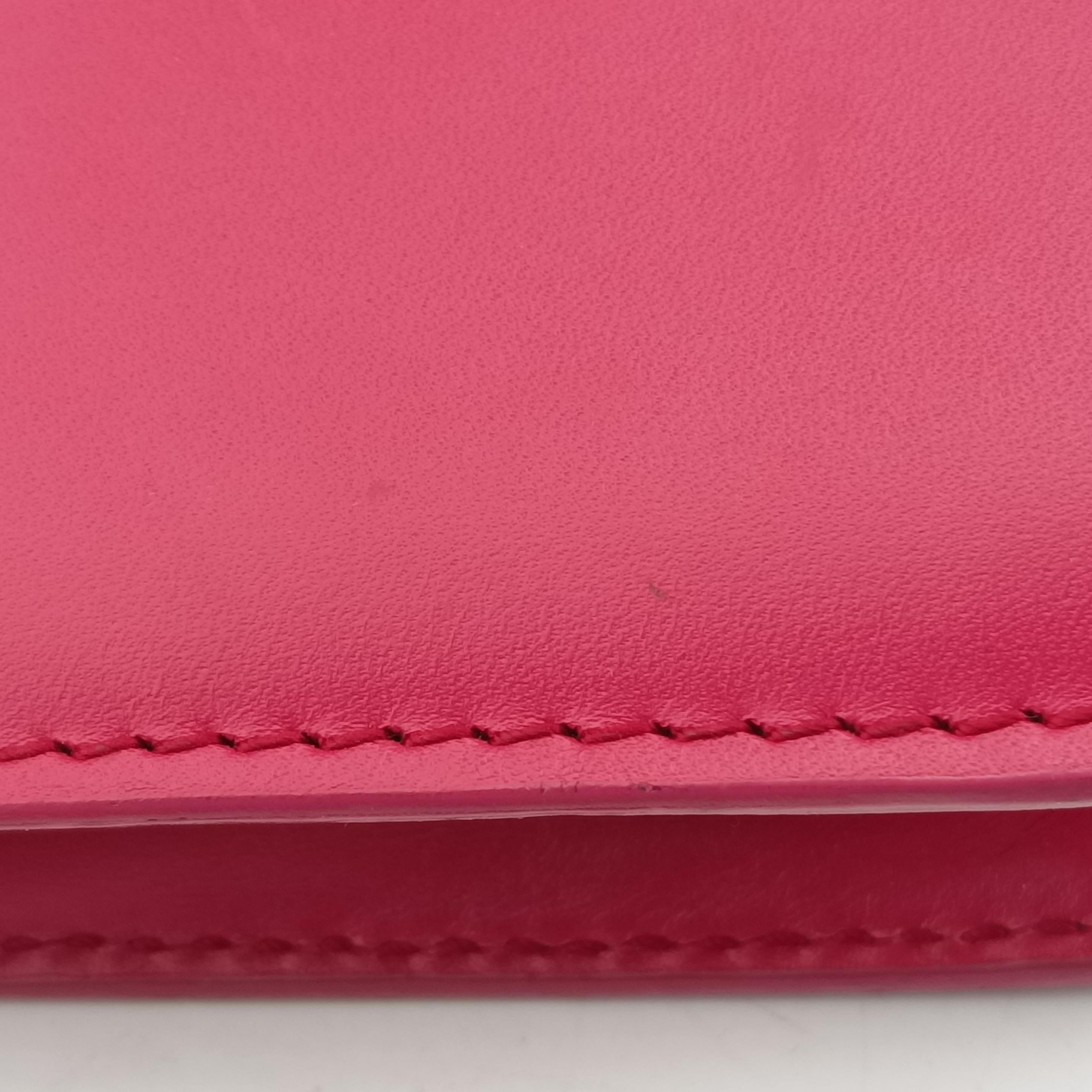 Pre-owned Bvlgari Serpenti Pink Galuchat Skin×Leather  shoulderbag | stylenewstar