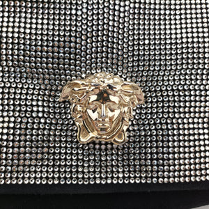 Pre-owned VERSACE medusa Black Leather  shoulderbag | stylenewstar