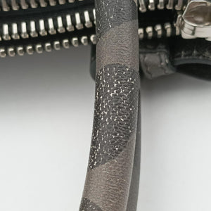 Pre-owned Prada Triangle plate logo Gray×Multicolour SAFFIANO Leather B2625P shoulderbag | stylenewstar