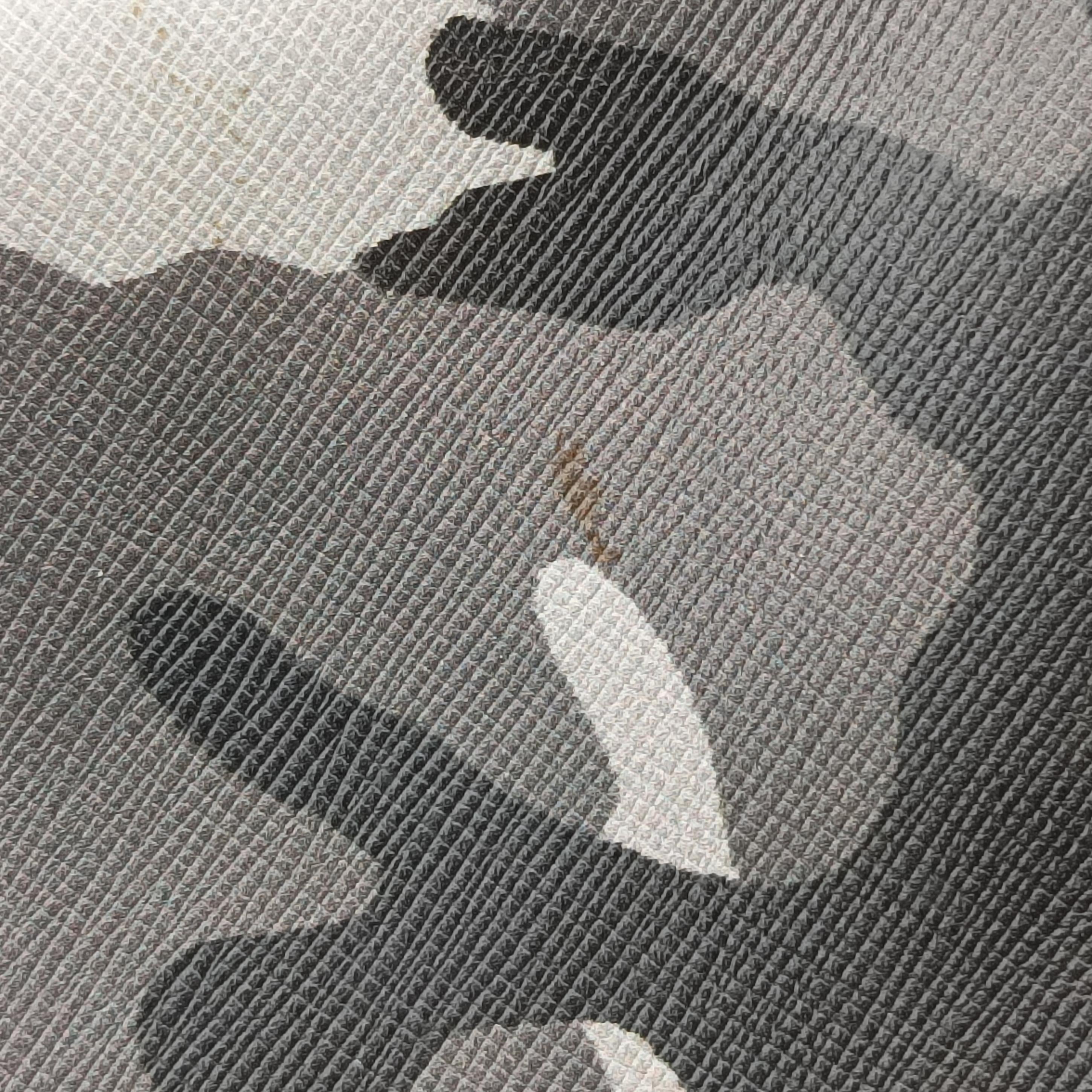 Pre-owned Prada Triangle plate logo Gray×Multicolour SAFFIANO Leather B2625P shoulderbag | stylenewstar