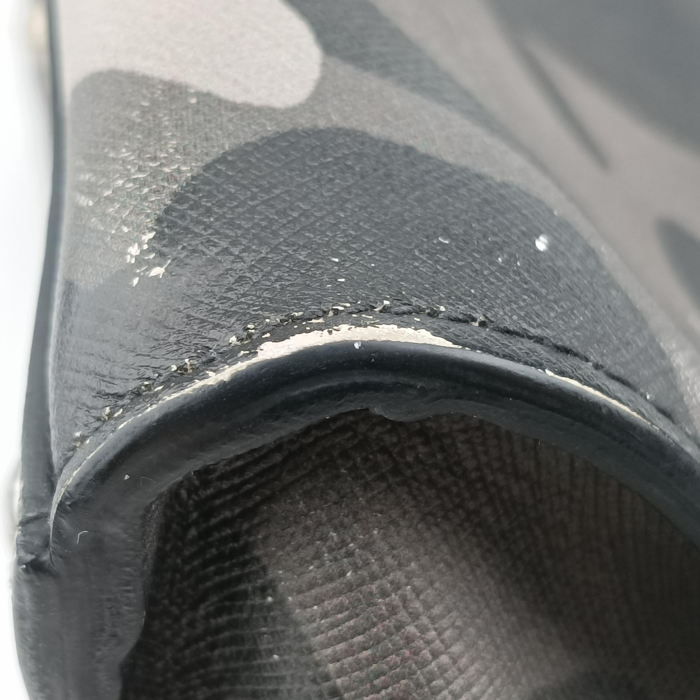 Pre-owned Prada Triangle plate logo Gray×Multicolour SAFFIANO Leather B2625P shoulderbag | stylenewstar