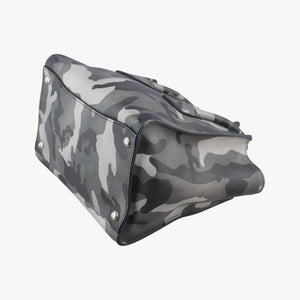 Pre-owned Prada Triangle plate logo Gray×Multicolour SAFFIANO Leather B2625P shoulderbag | stylenewstar