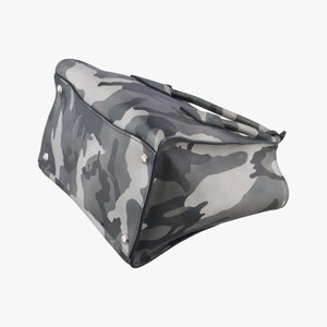 Pre-owned Prada Triangle plate logo Gray×Multicolour SAFFIANO Leather B2625P shoulderbag | stylenewstar