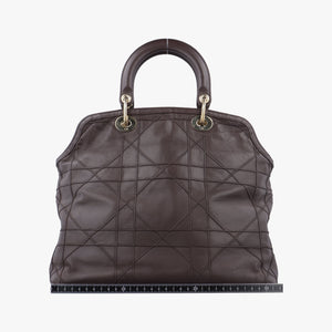 Pre-owned Christian Dior Granville Brown lambskin  shoulderbag | stylenewstar