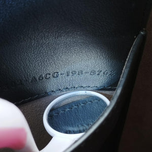 Pre-owned Fendi Flip blackx red x brown Leather× Suede 8BT302 shoulderbag | stylenewstar