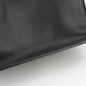 Pre-owned Fendi Flip blackx red x brown Leather× Suede 8BT302 shoulderbag | stylenewstar