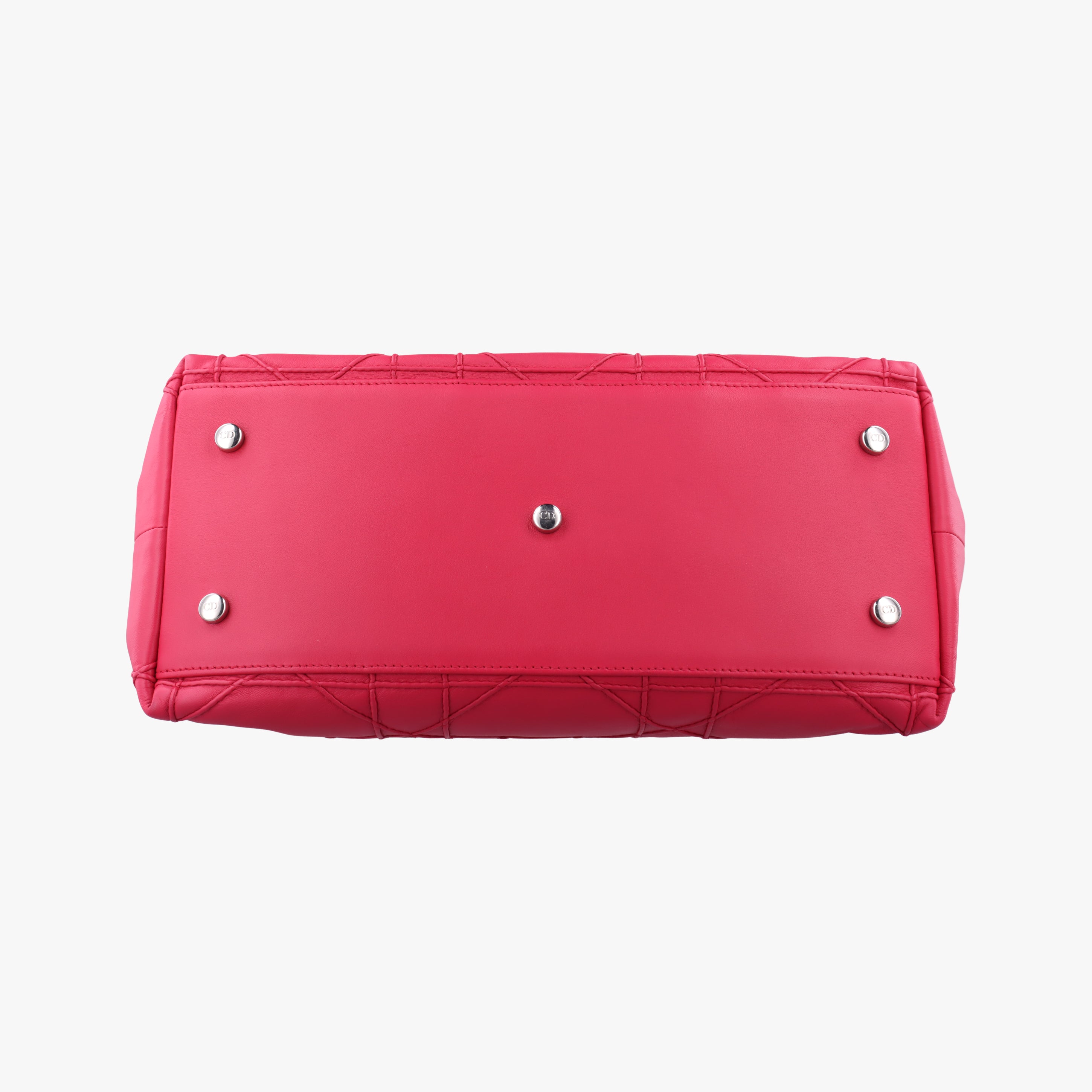 Pre-owned Christian Dior Granville Rose Red lambskin  shoulderbag | stylenewstar