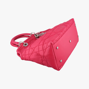 Pre-owned Christian Dior Granville Rose Red lambskin  shoulderbag | stylenewstar