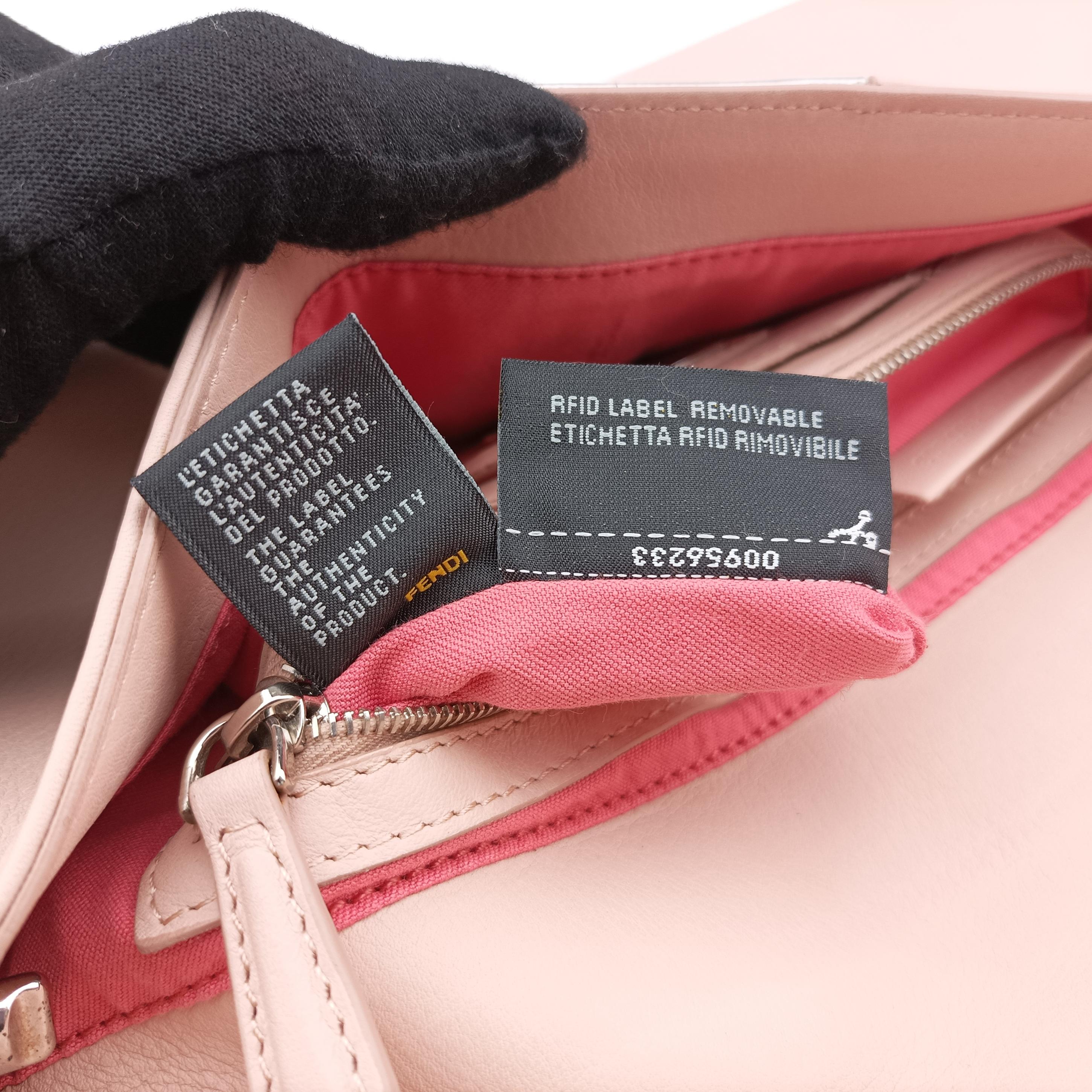 Pre-owned Fendi BAGUETTE Pink×Multicolour Leather 8BR600 handbag | stylenewstar