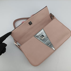 Pre-owned Fendi BAGUETTE Pink×Multicolour Leather 8BR600 handbag | stylenewstar