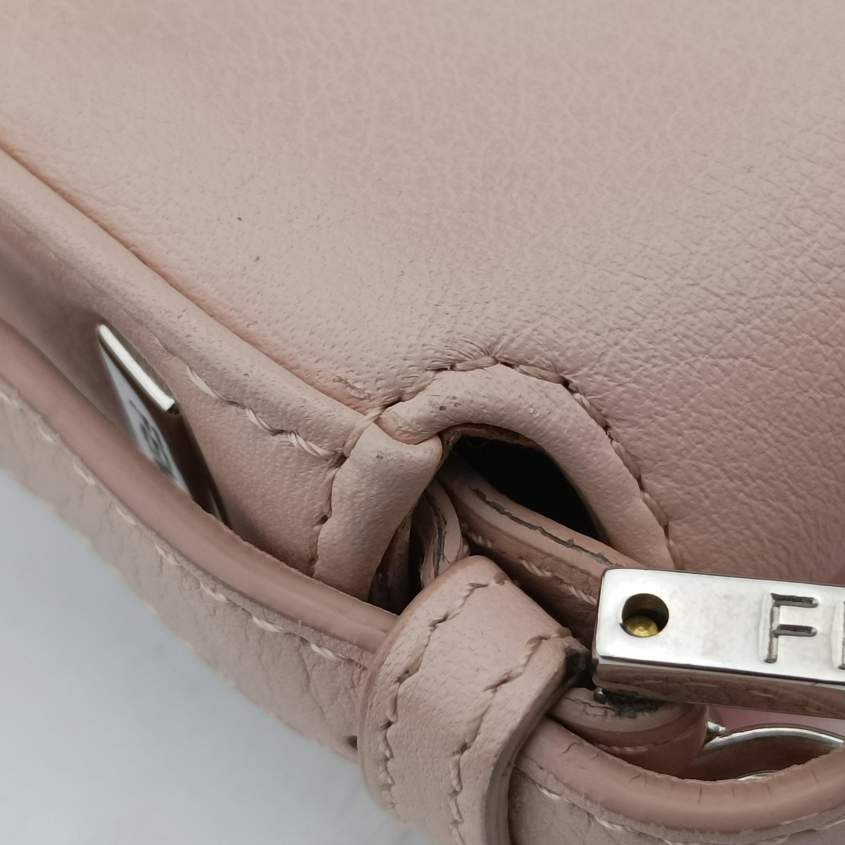 Pre-owned Fendi BAGUETTE Pink×Multicolour Leather 8BR600 handbag | stylenewstar