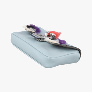 Pre-owned Fendi monster micro Baguette Blue×Multicolour Leather 8M0354 shoulderbag | stylenewstar