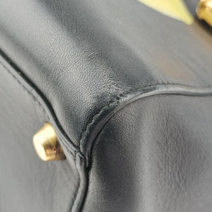 Pre-owned Christian Dior Lady Dior Black×Multicolor Leather  shoulderbag | stylenewstar