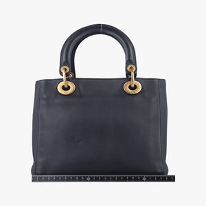 Pre-owned Christian Dior Lady Dior Black×Multicolor Leather  shoulderbag | stylenewstar