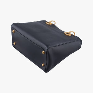 Pre-owned Christian Dior Lady Dior Black×Multicolor Leather  shoulderbag | stylenewstar