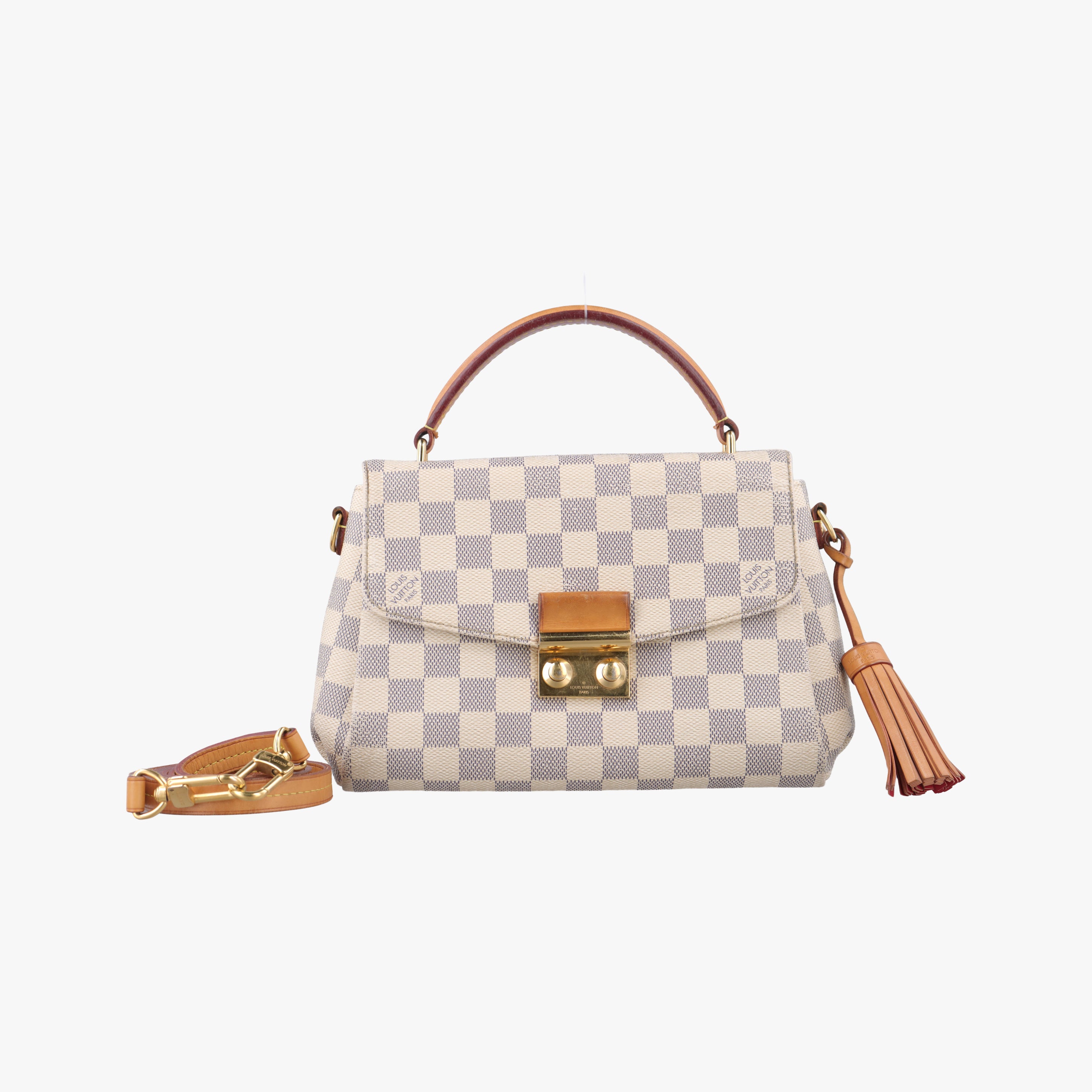 Pre-owned Louis Vuitton CROISETTE Azur Damier Canvas N41581 shoulderbag | stylenewstar
