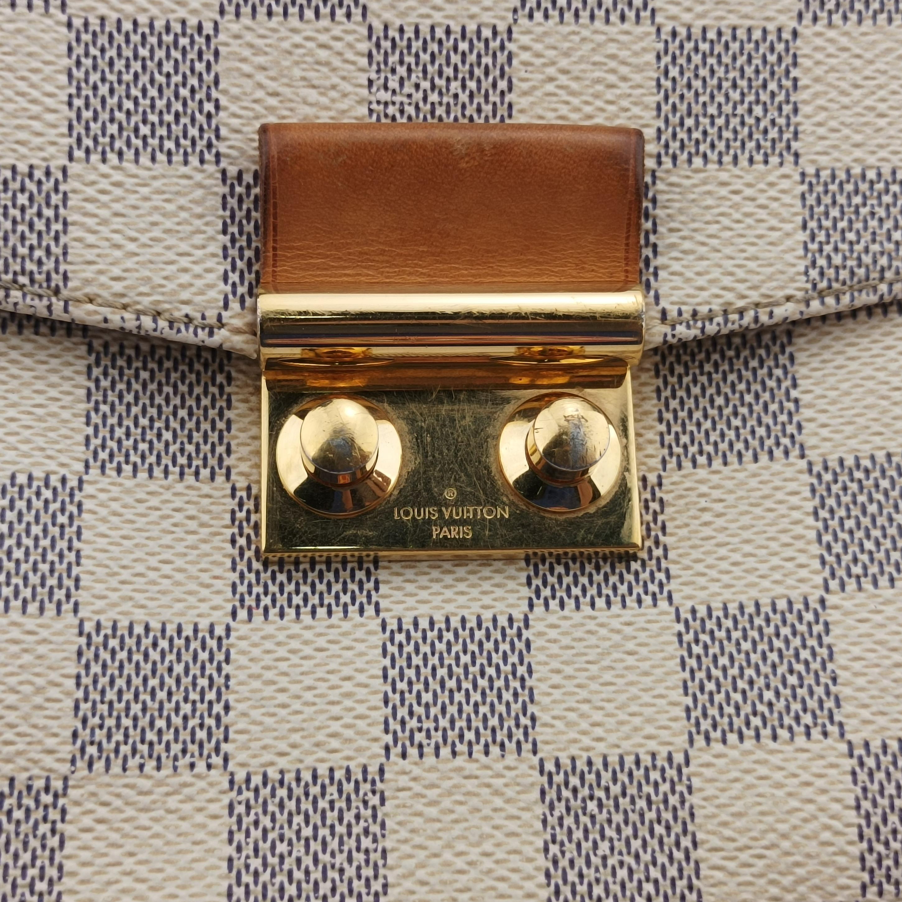 Pre-owned Louis Vuitton CROISETTE Azur Damier Canvas N41581 shoulderbag | stylenewstar