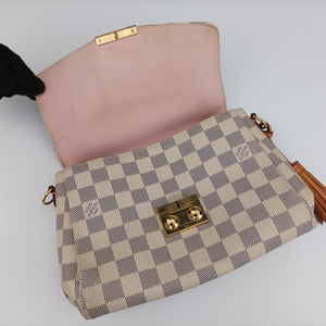 Pre-owned Louis Vuitton CROISETTE Azur Damier Canvas N41581 shoulderbag | stylenewstar