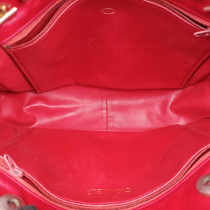 Pre-owned Chanel Matelasse Red lambskin  shoulderbag | stylenewstar