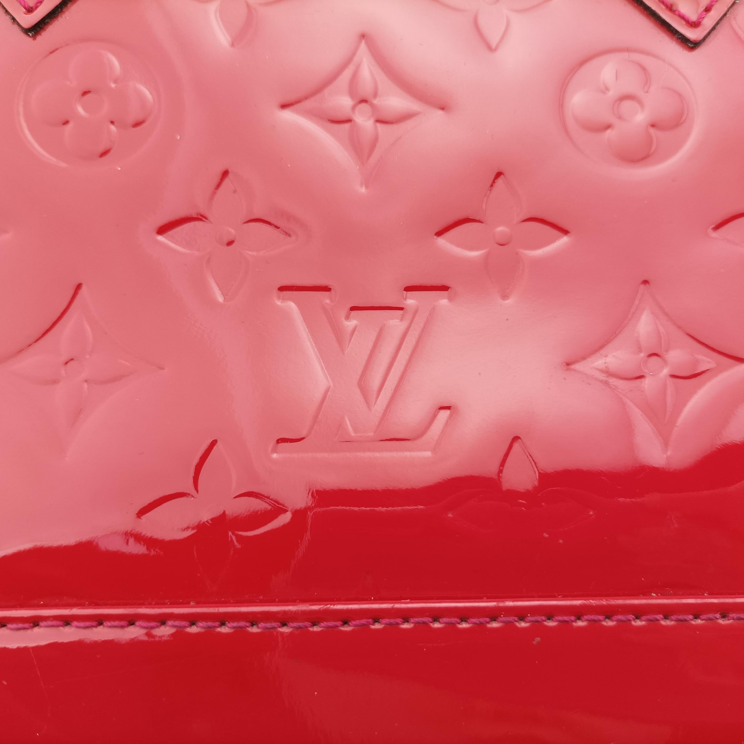 Pre-owned Louis Vuitton Alma BB pomme d'amour Vernis M91606 shoulderbag | stylenewstar