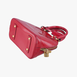 Pre-owned Louis Vuitton Alma BB pomme d'amour Vernis M91606 shoulderbag | stylenewstar