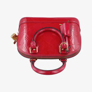 Pre-owned Louis Vuitton Alma BB pomme d'amour Vernis M91606 shoulderbag | stylenewstar