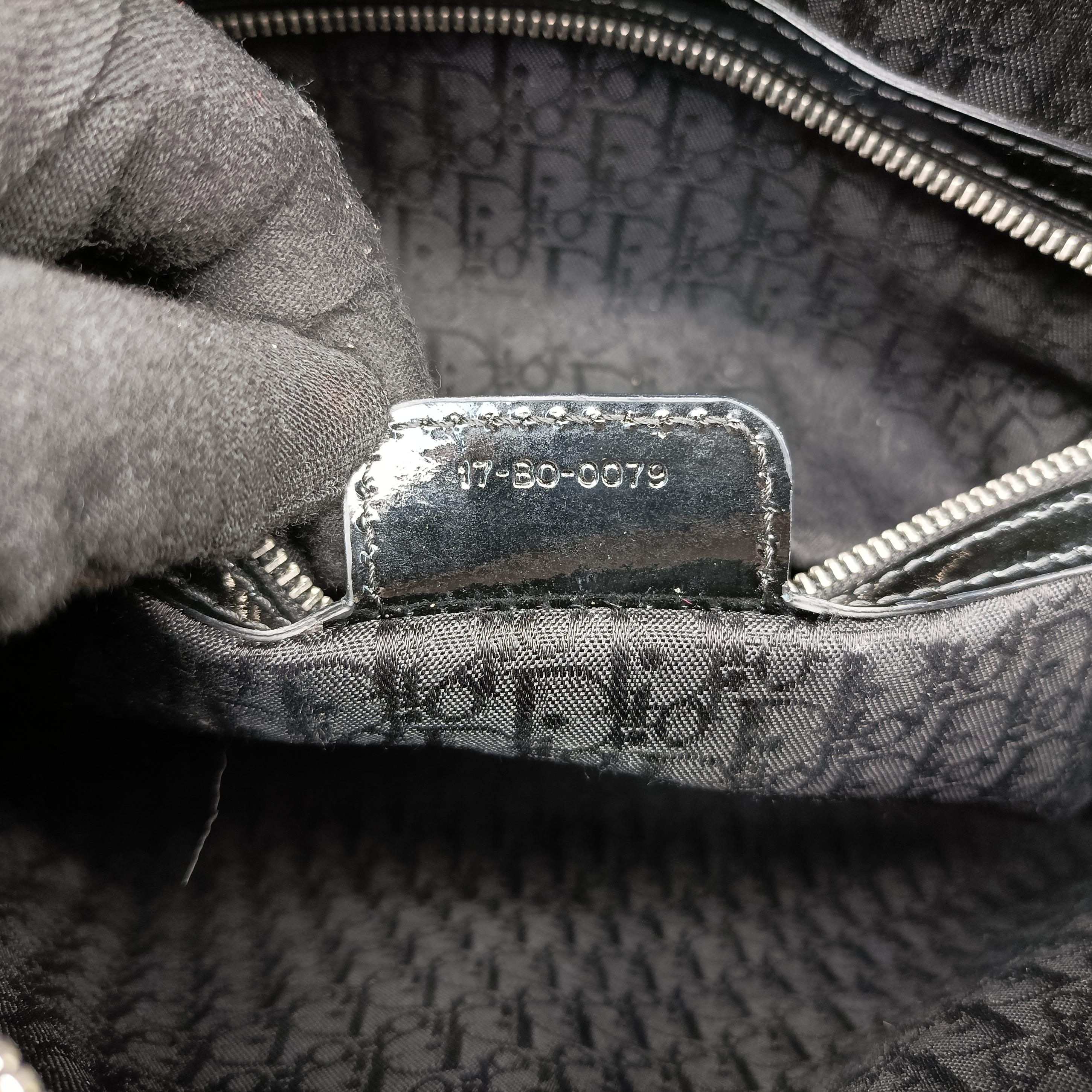 Pre-owned Christian Dior Lady Dior Black Patent  handbag | stylenewstar