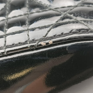 Pre-owned Christian Dior Lady Dior Black Patent  handbag | stylenewstar