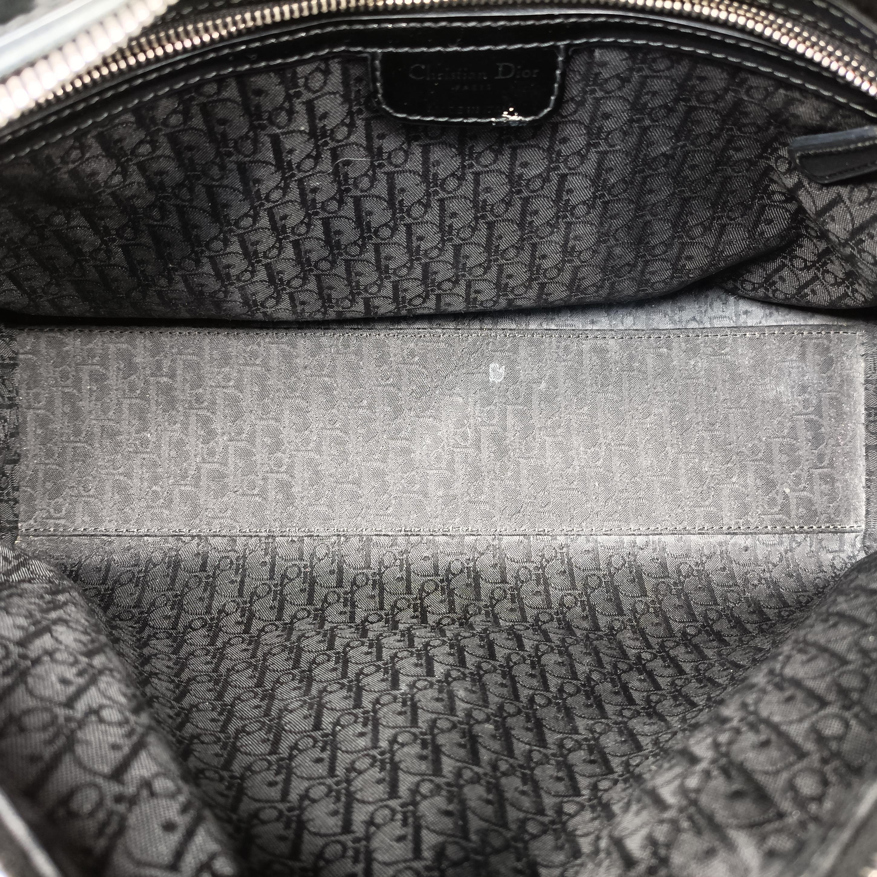 Pre-owned Christian Dior Lady Dior Black Patent  handbag | stylenewstar