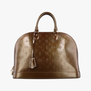 Pre-owned Louis Vuitton Alma GM Beige Poudre Vernis M91753 handbag | stylenewstar