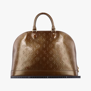 Pre-owned Louis Vuitton Alma GM Beige Poudre Vernis M91753 handbag | stylenewstar