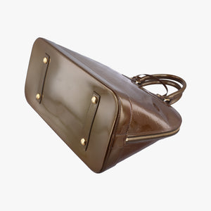 Pre-owned Louis Vuitton Alma GM Beige Poudre Vernis M91753 handbag | stylenewstar