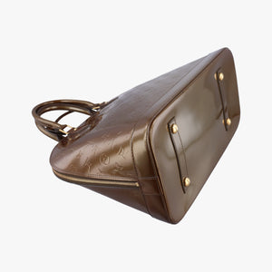 Pre-owned Louis Vuitton Alma GM Beige Poudre Vernis M91753 handbag | stylenewstar