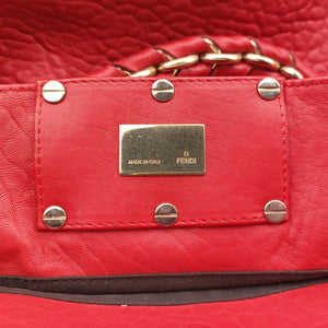 Secondhand Fendi Mia Red Leather 8BR616 shoulderbag | stylenewstar
