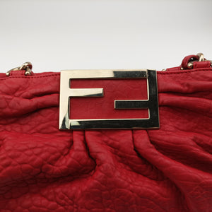 Secondhand Fendi Mia Red Leather 8BR616 shoulderbag | stylenewstar