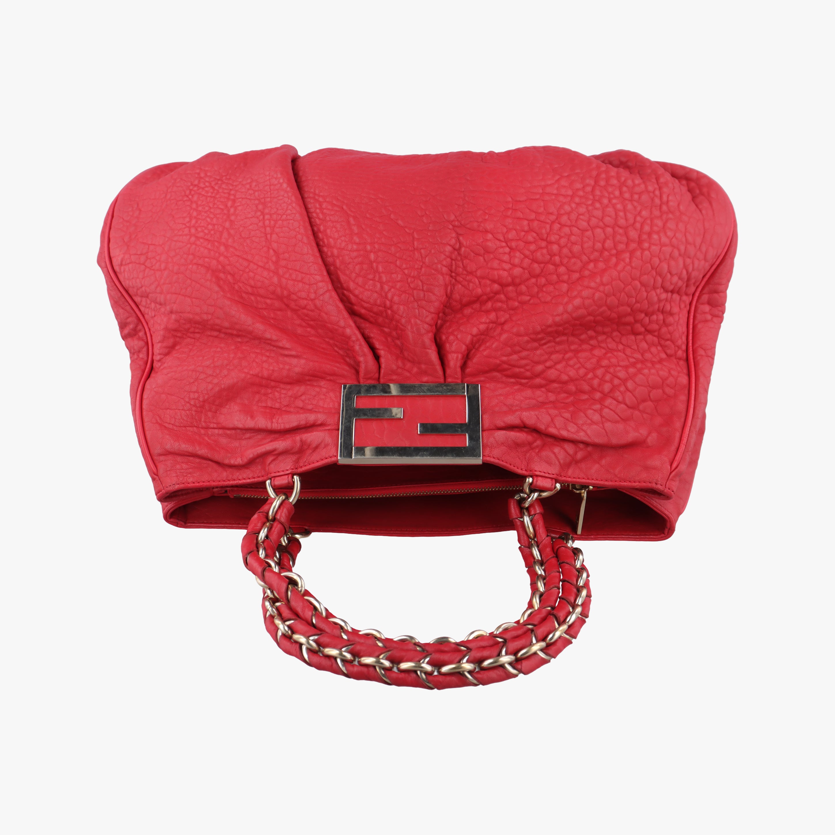Secondhand Fendi Mia Red Leather 8BR616 shoulderbag | stylenewstar
