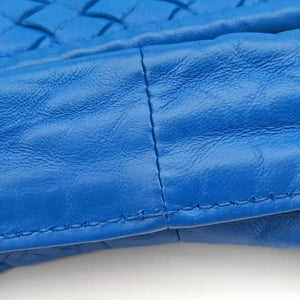 Secondhand Bottega Veneta Intrecciato Blue lambskin  shoulderbag | stylenewstar