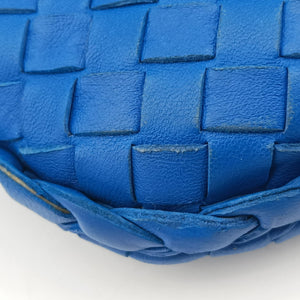 Secondhand Bottega Veneta Intrecciato Blue lambskin  shoulderbag | stylenewstar