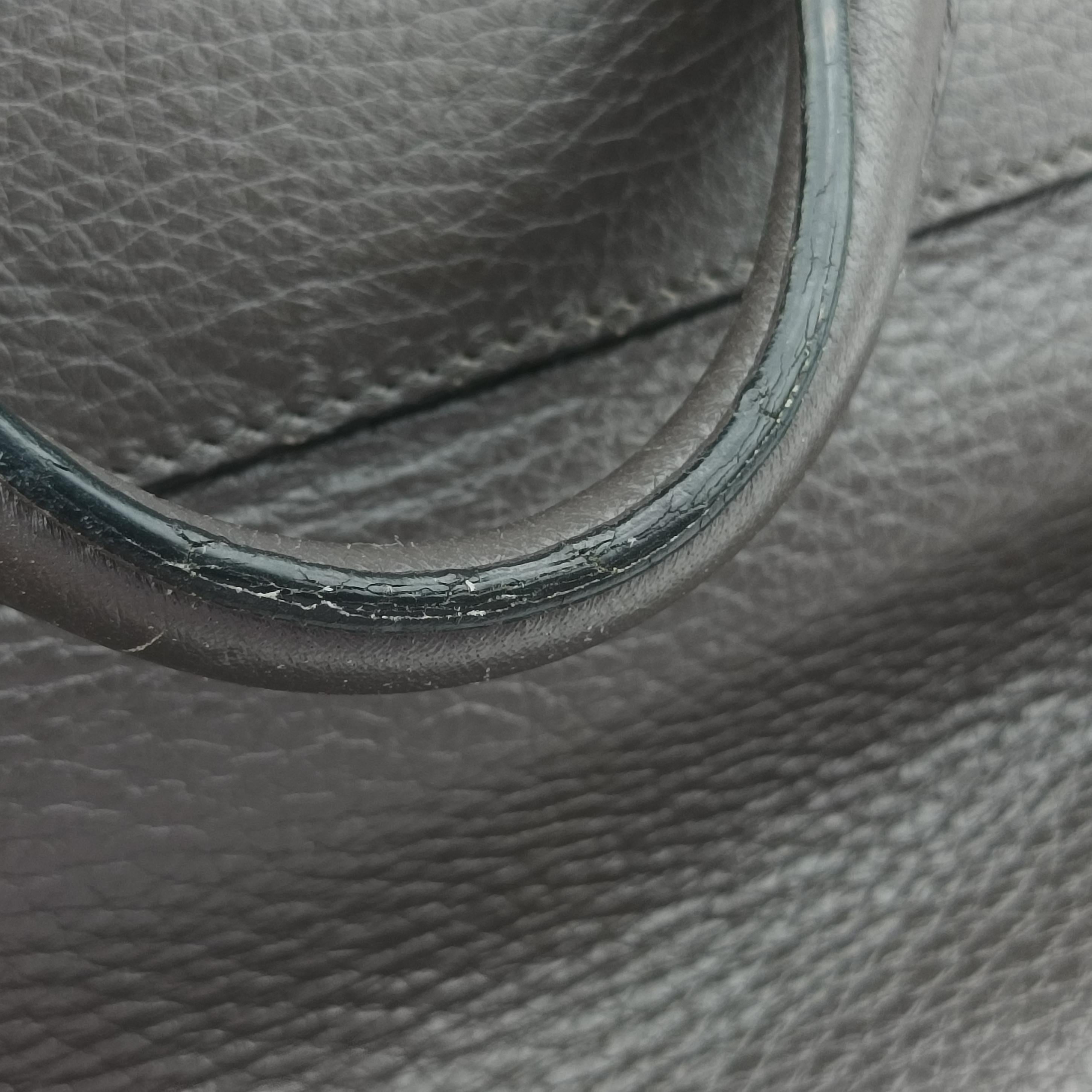 Vintage Dolce & Gabbana SICILY Dark Gray Leather  shoulderbag | stylenewstar