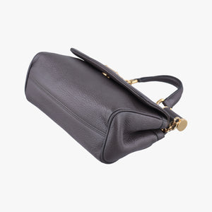 Vintage Dolce & Gabbana SICILY Dark Gray Leather  shoulderbag | stylenewstar