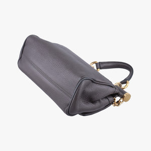 Vintage Dolce & Gabbana SICILY Dark Gray Leather  shoulderbag | stylenewstar