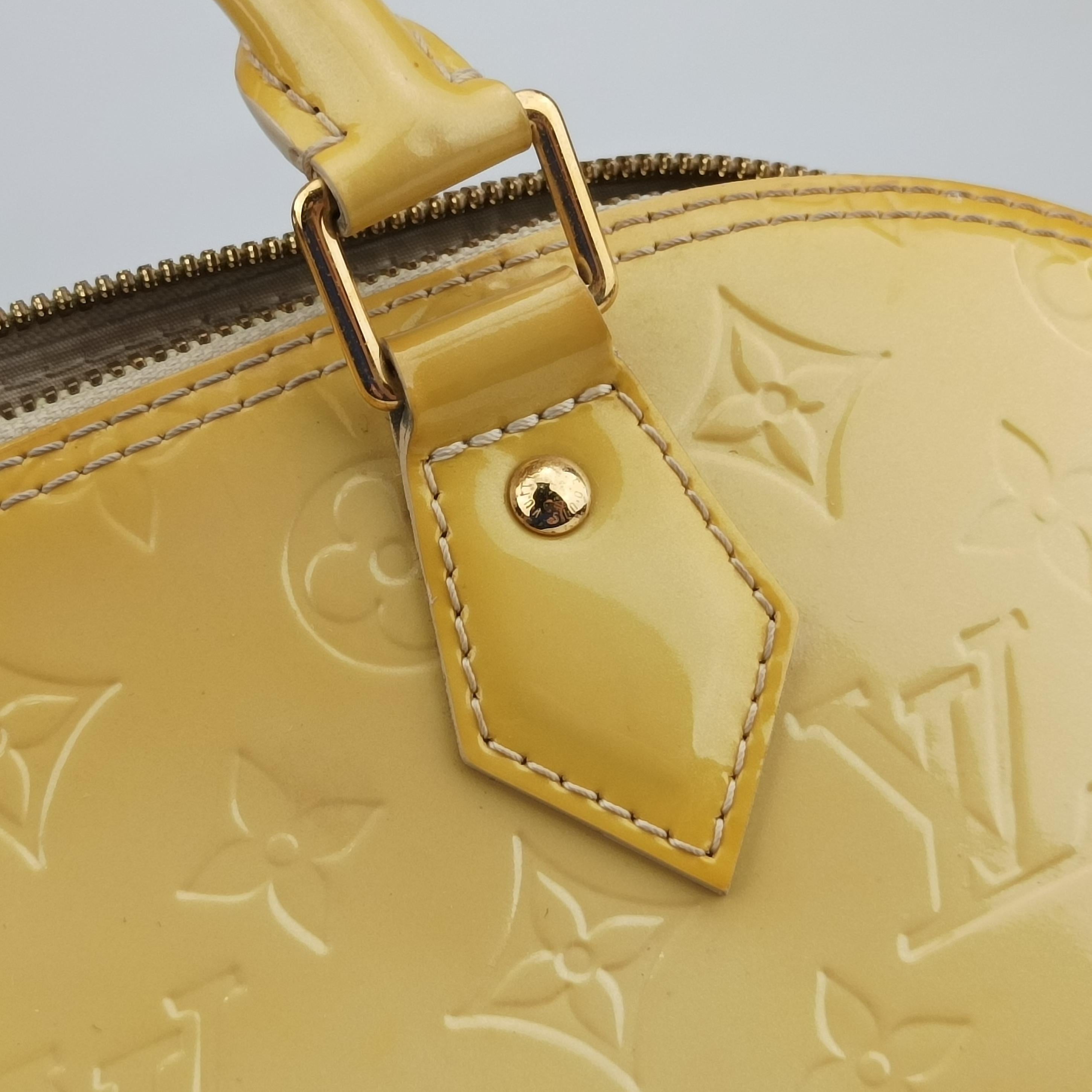 Pre-owned Louis Vuitton ALMA PM CITRINE Vernis M90101 handbag | stylenewstar