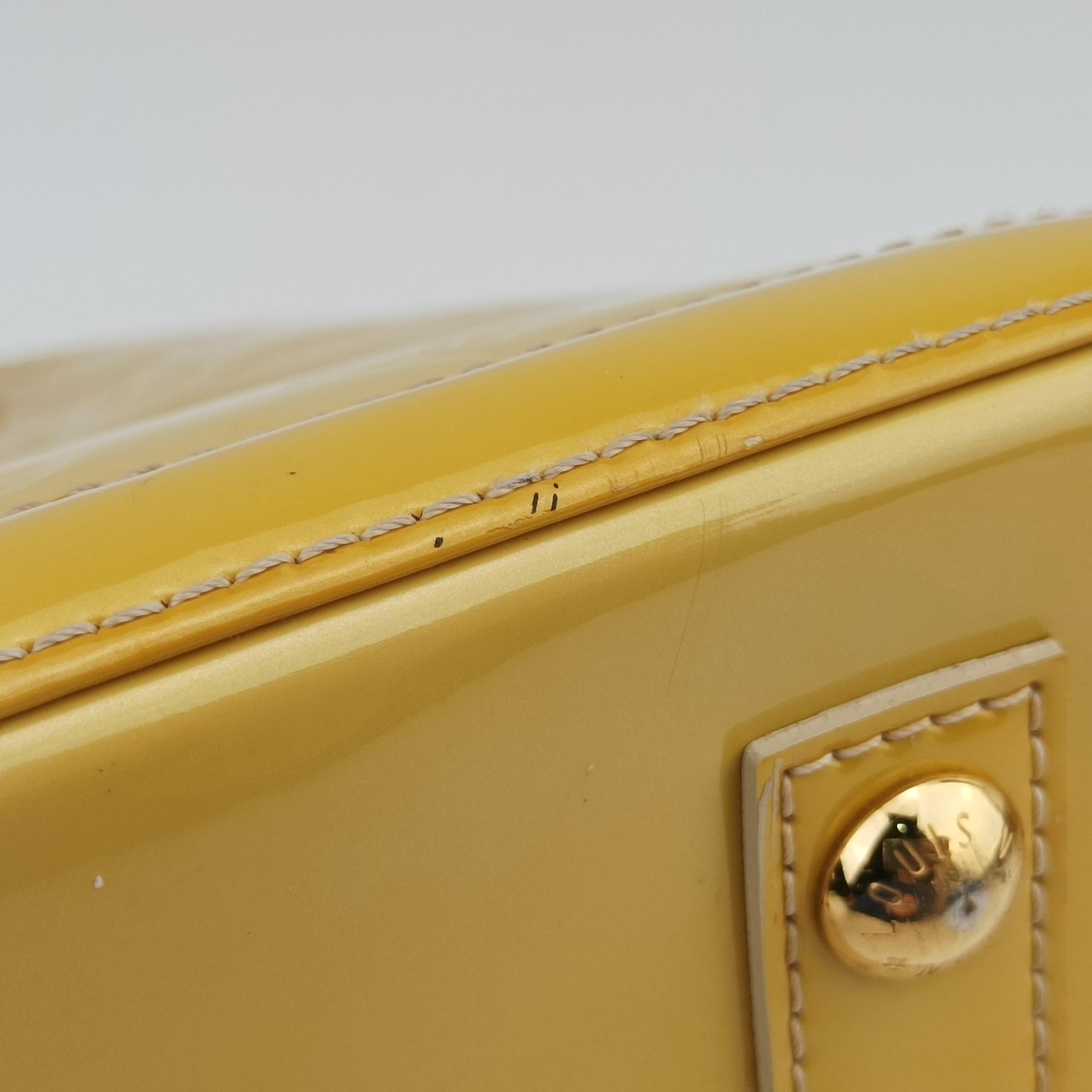Pre-owned Louis Vuitton ALMA PM CITRINE Vernis M90101 handbag | stylenewstar