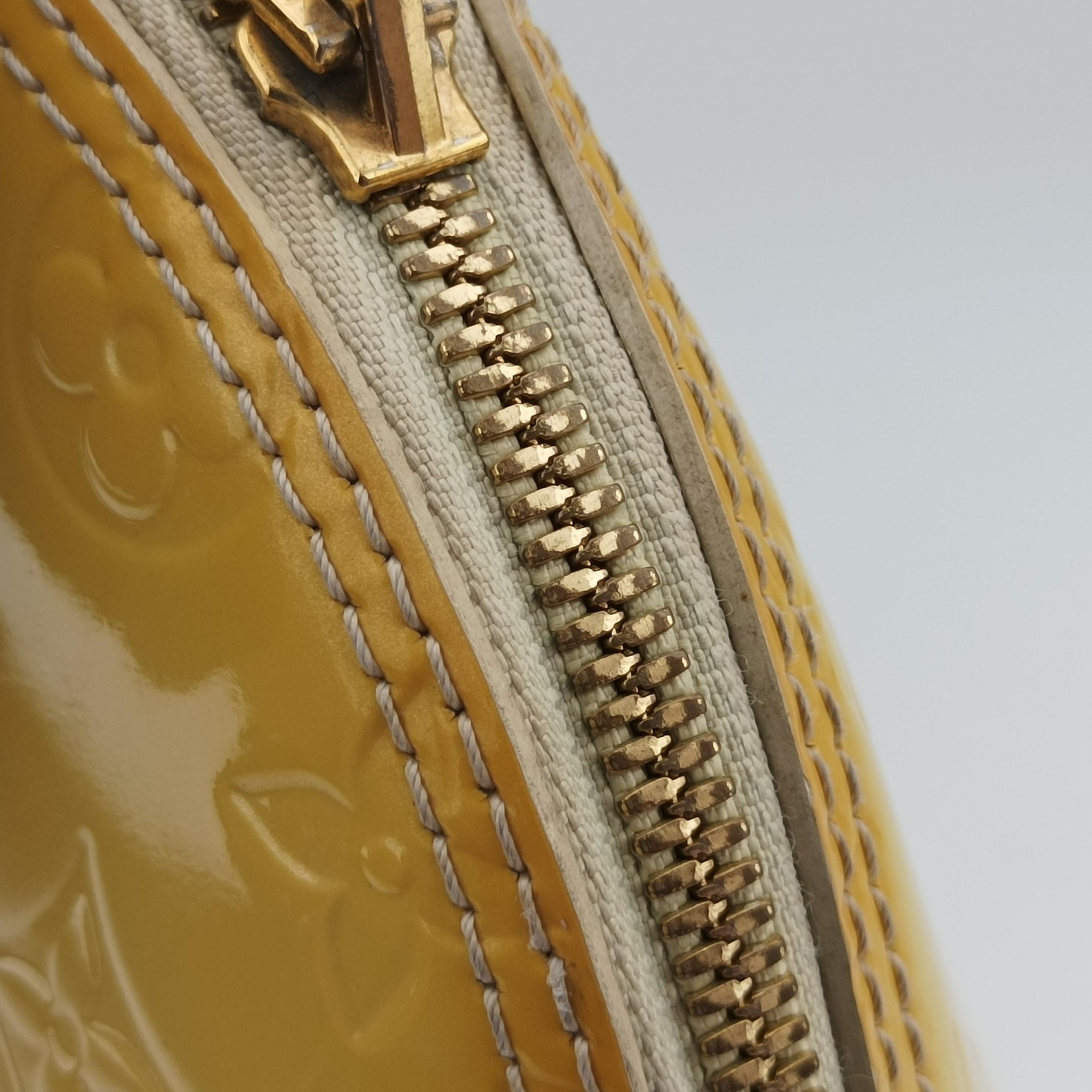 Pre-owned Louis Vuitton ALMA PM CITRINE Vernis M90101 handbag | stylenewstar