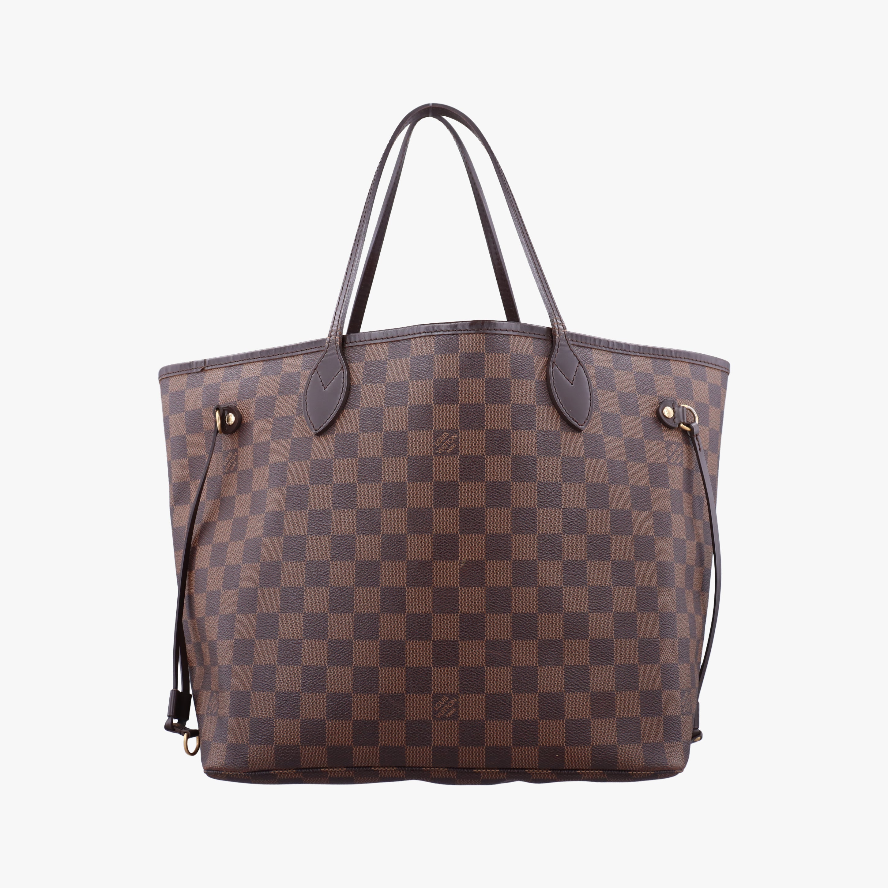 Pre-owned Louis Vuitton NEVERFULL MM EBENE Damier Canvas N51105 handbag | stylenewstar